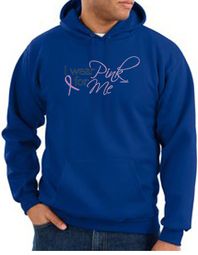 Breast Cancer Awareness Hoodie - I Wear Pink For Me Royal Hoody Breast Cancer Awareness Hoodie - I Wear Pink For Me Royal Hoody