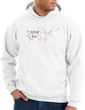 Breast Cancer Awareness Hoodie - I Wear Pink For Me White Hoody