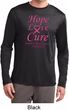 Breast Cancer Awareness Hope Love Cure Dry Wicking Long Sleeve