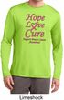 Breast Cancer Awareness Hope Love Cure Dry Wicking Long Sleeve