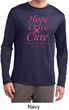 Breast Cancer Awareness Hope Love Cure Dry Wicking Long Sleeve