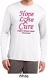 Breast Cancer Awareness Hope Love Cure Dry Wicking Long Sleeve