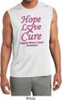 Breast Cancer Awareness Hope Love Cure Dry Wicking Sleeveless Shirt