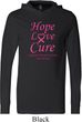 Breast Cancer Awareness Hope Love Cure Lightweight Hoodie