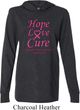 Breast Cancer Awareness Hope Love Cure Lightweight Hoodie