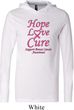 Breast Cancer Awareness Hope Love Cure Lightweight Hoodie