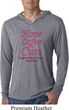 Breast Cancer Awareness Hope Love Cure Lightweight Hoodie Tee