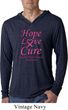 Breast Cancer Awareness Hope Love Cure Lightweight Hoodie Tee