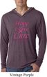 Breast Cancer Awareness Hope Love Cure Lightweight Hoodie Tee