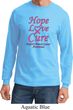 Breast Cancer Awareness Hope Love Cure Long Sleeve