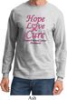 Breast Cancer Awareness Hope Love Cure Long Sleeve
