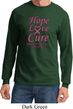 Breast Cancer Awareness Hope Love Cure Long Sleeve