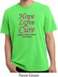 Breast Cancer Awareness Hope Love Cure Pigment Dyed Shirt