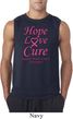 Breast Cancer Awareness Hope Love Cure Sleeveless Shirt