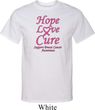 Breast Cancer Awareness Hope Love Cure Tall Shirt