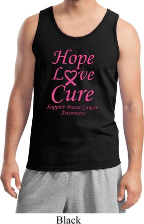 Breast Cancer Awareness Hope Love Cure Tank Top