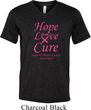 Breast Cancer Awareness Hope Love Cure Tri Blend V-neck