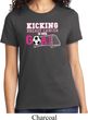 Breast Cancer Awareness Kicking Breast Cancer is Our Goal Ladies Shirt