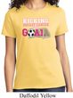 Breast Cancer Awareness Kicking Breast Cancer is Our Goal Ladies Shirt