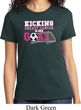 Breast Cancer Awareness Kicking Breast Cancer is Our Goal Ladies Shirt