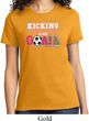 Breast Cancer Awareness Kicking Breast Cancer is Our Goal Ladies Shirt