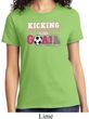 Breast Cancer Awareness Kicking Breast Cancer is Our Goal Ladies Shirt