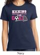 Breast Cancer Awareness Kicking Breast Cancer is Our Goal Ladies Shirt