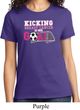 Breast Cancer Awareness Kicking Breast Cancer is Our Goal Ladies Shirt