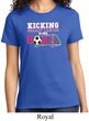 Breast Cancer Awareness Kicking Breast Cancer is Our Goal Ladies Shirt
