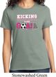 Breast Cancer Awareness Kicking Breast Cancer is Our Goal Ladies Shirt