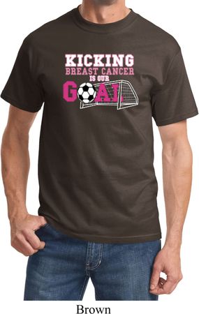 Breast Cancer Awareness Kicking Breast Cancer is Our Goal Shirt