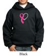 Breast Cancer Awareness Kids Hoodie Ribbon Heart Hoody