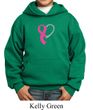 Breast Cancer Awareness Kids Hoodie Ribbon Heart Hoody