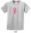 Breast Cancer Awareness Kids Shirt Ribbon Heart Tee T-Shirt