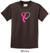 Breast Cancer Awareness Kids Shirt Ribbon Heart Tee T-Shirt