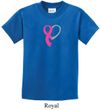 Breast Cancer Awareness Kids Shirt Ribbon Heart Tee T-Shirt