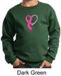Breast Cancer Awareness Kids Sweatshirt Ribbon Heart Sweat Shirt