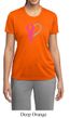Breast Cancer Awareness Ladies Shirt Ribbon Heart Moisture Wicking Tee