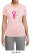Breast Cancer Awareness Ladies Shirt Ribbon Heart Moisture Wicking Tee