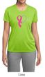 Breast Cancer Awareness Ladies Shirt Ribbon Heart Moisture Wicking Tee