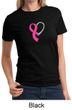 Breast Cancer Awareness Ladies Shirt Ribbon Heart Tee T-Shirt