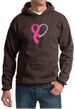Breast Cancer Awareness Mens Hoodie Heart Ribbon Hoody