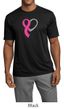 Breast Cancer Awareness Mens Shirt Heart Ribbon Moisture Wicking Tee