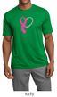 Breast Cancer Awareness Mens Shirt Heart Ribbon Moisture Wicking Tee