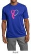 Breast Cancer Awareness Mens Shirt Heart Ribbon Moisture Wicking Tee