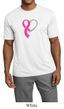 Breast Cancer Awareness Mens Shirt Heart Ribbon Moisture Wicking Tee