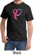Breast Cancer Awareness Mens Shirt Heart Ribbon Tee T-Shirt