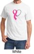 Breast Cancer Awareness Mens Shirt Heart Ribbon Tee T-Shirt