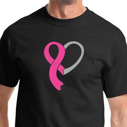 Breast Cancer Awareness Mens Shirt Heart Ribbon Tee T-Shirt Breast Cancer Awareness Mens Shirt Heart Ribbon Tee T-Shirt