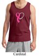 Breast Cancer Awareness Mens Tanktop Ribbon Heart Tank Top